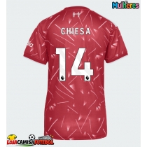 Camisa de Futebol Liverpool Federico Chiesa #14 Equipamento Principal Mulheres 2026-27 Manga Curta